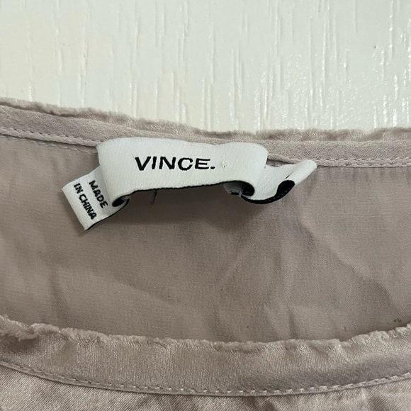 Vince silk tank top size xsmall rough edge champagne silk - Picture 2 of 3